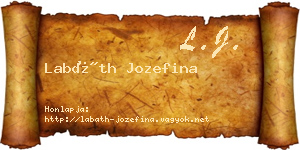 Labáth Jozefina névjegykártya
